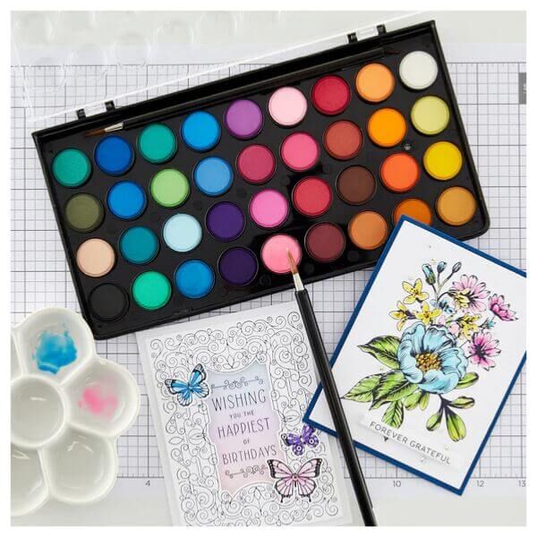 Yasutomo Niji Aquarelle 36 Color Watercolor Palette NWC36