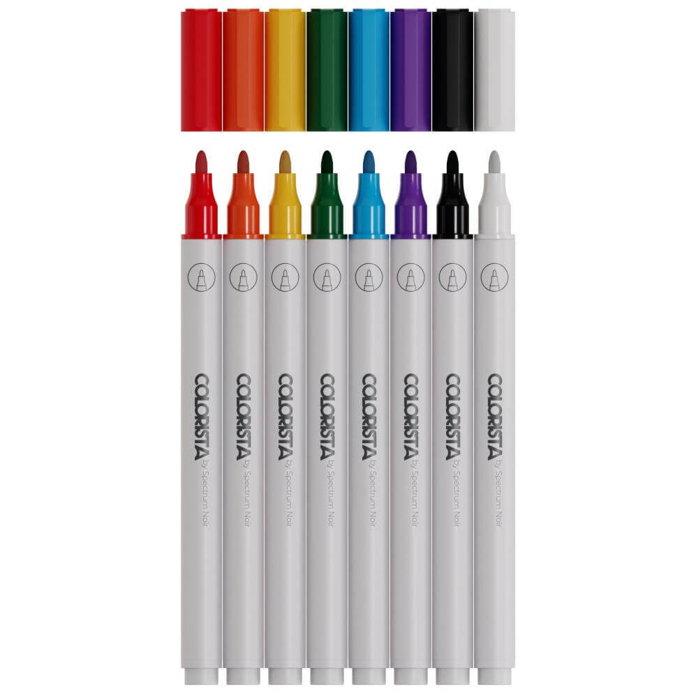 Spectrum Noir Colorista Paint Marker 8/Pkg - Bold Basics