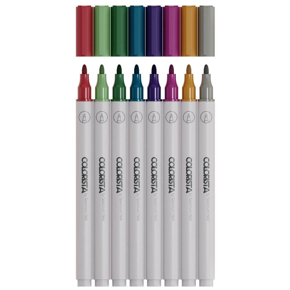 Spectrum Noir Colorista Paint Marker 8/Pkg - Decorative Metallics
