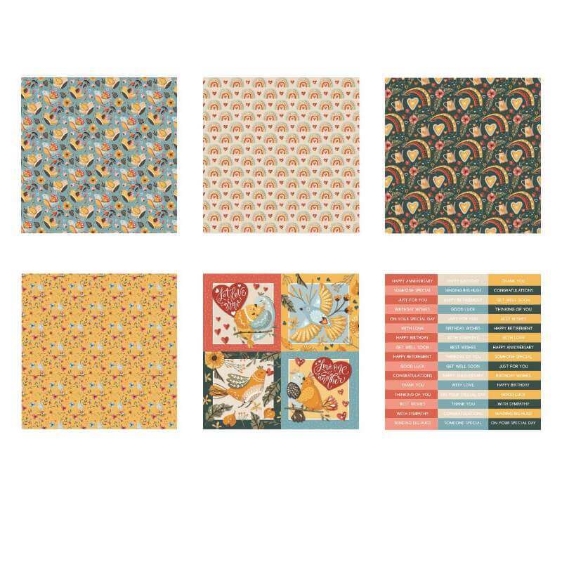 The Paper Boutique - Perfect Partners - Tweethearts (8"x8" Medley)