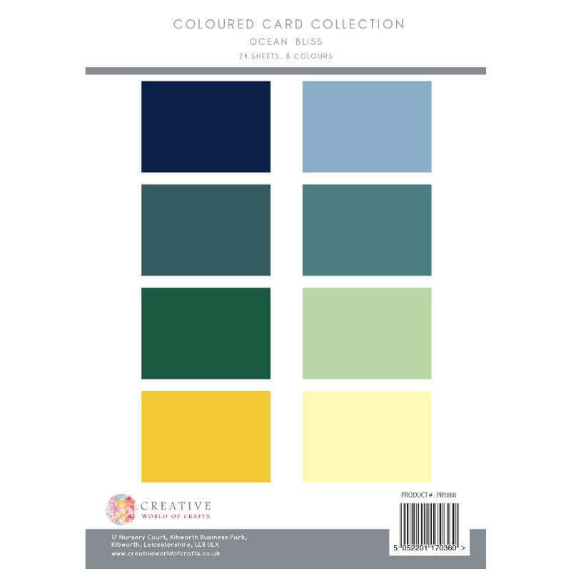 The Paper Boutique - Ocean Bliss Colour Card Collection (A4)