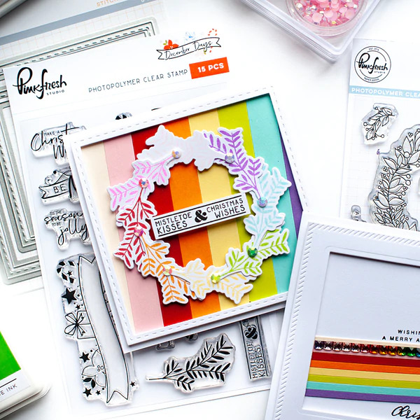 Pinkfresh Studio Essentials Dies - Stitched Squares PF024ES