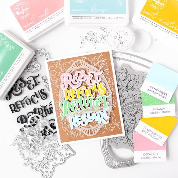 Pinkfresh Studio Clear Stamps 4"x6" - Reset PF104521