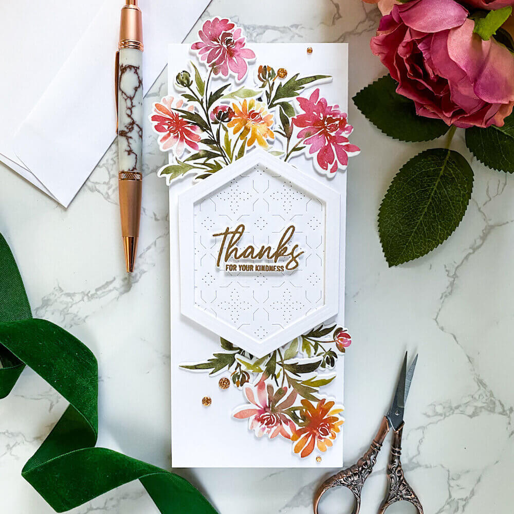 Pinkfresh Studio Stencil - Chrysanthemum 173422