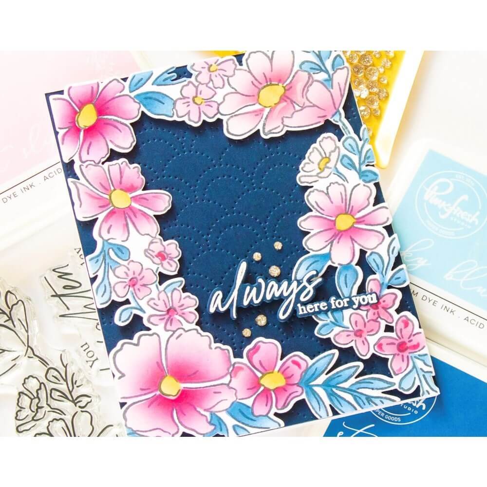 Pinkfresh Studio Clear Stamps - Floral Border 182622