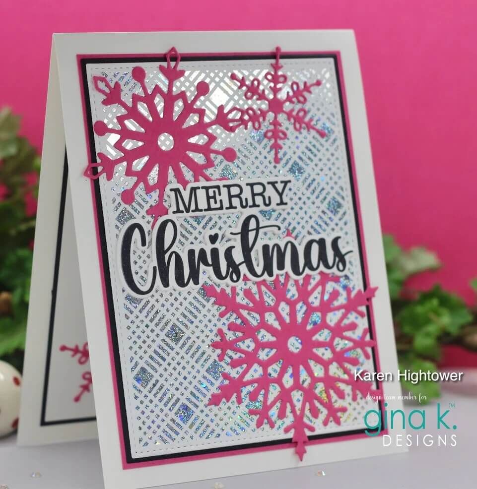 Gina K Designs Poly-Glaze Foiling Sheets - Seasonal Patterns and Phrases