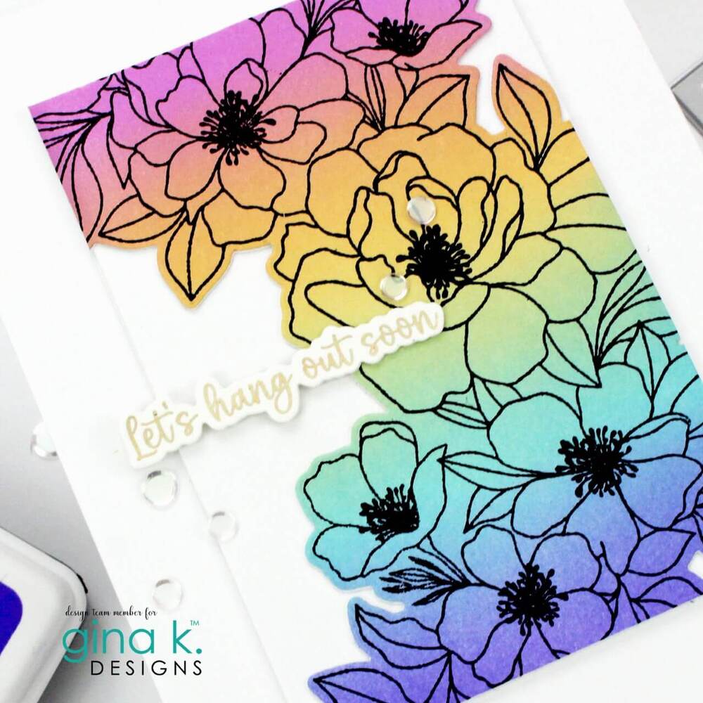 Gina K Designs Poly-Glaze Foiling Sheets - Lovely Notes