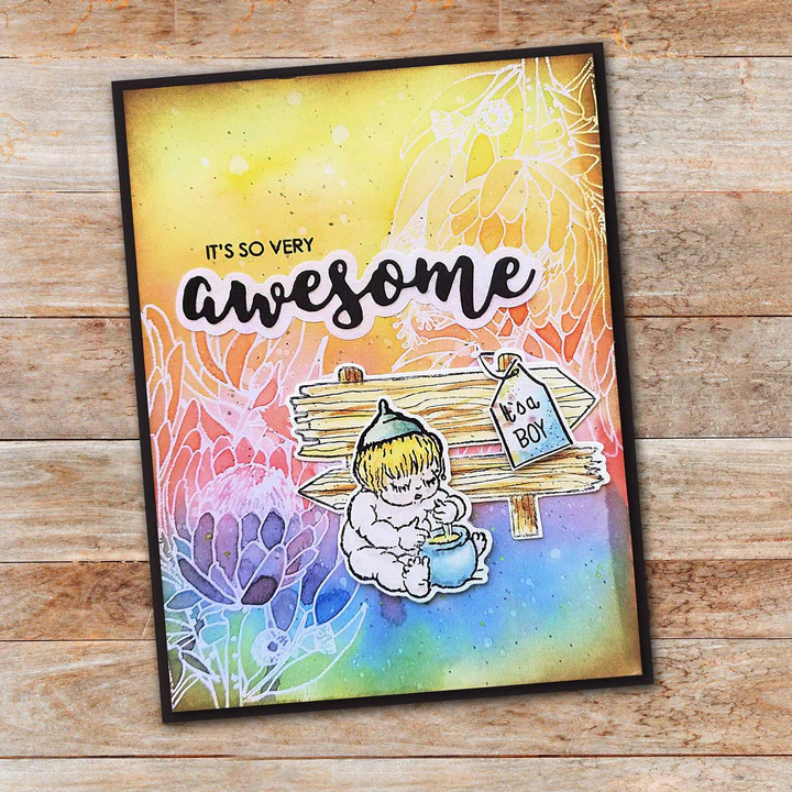 Paper Rose Clear Stamp - Bush Babies Accessories 17532