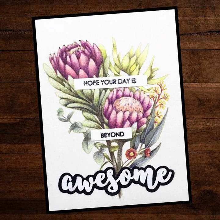 Paper Rose Clear Stamp - Thanks a Bunch 18075