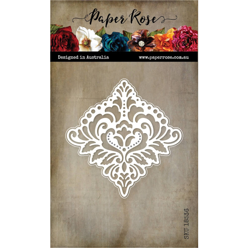 Paper Rose Dies - Damask Layered 18536