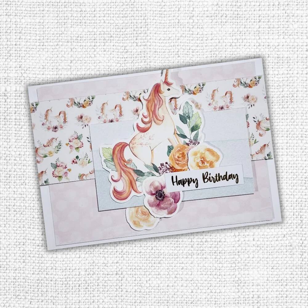 Paper Rose Embossed Die Cuts - Unicorn Party 30903