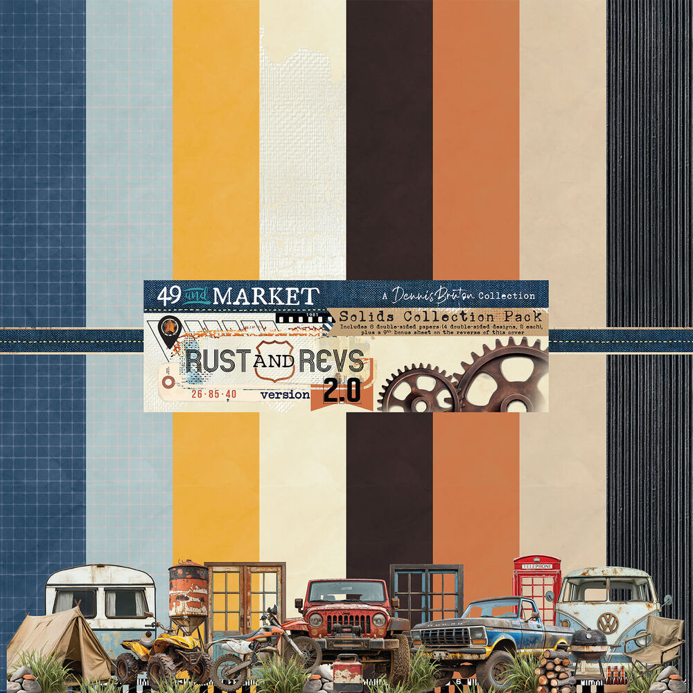 49 And Market Collection Pack Solids 12"X12" - Rust & Revs 2.0 Solids