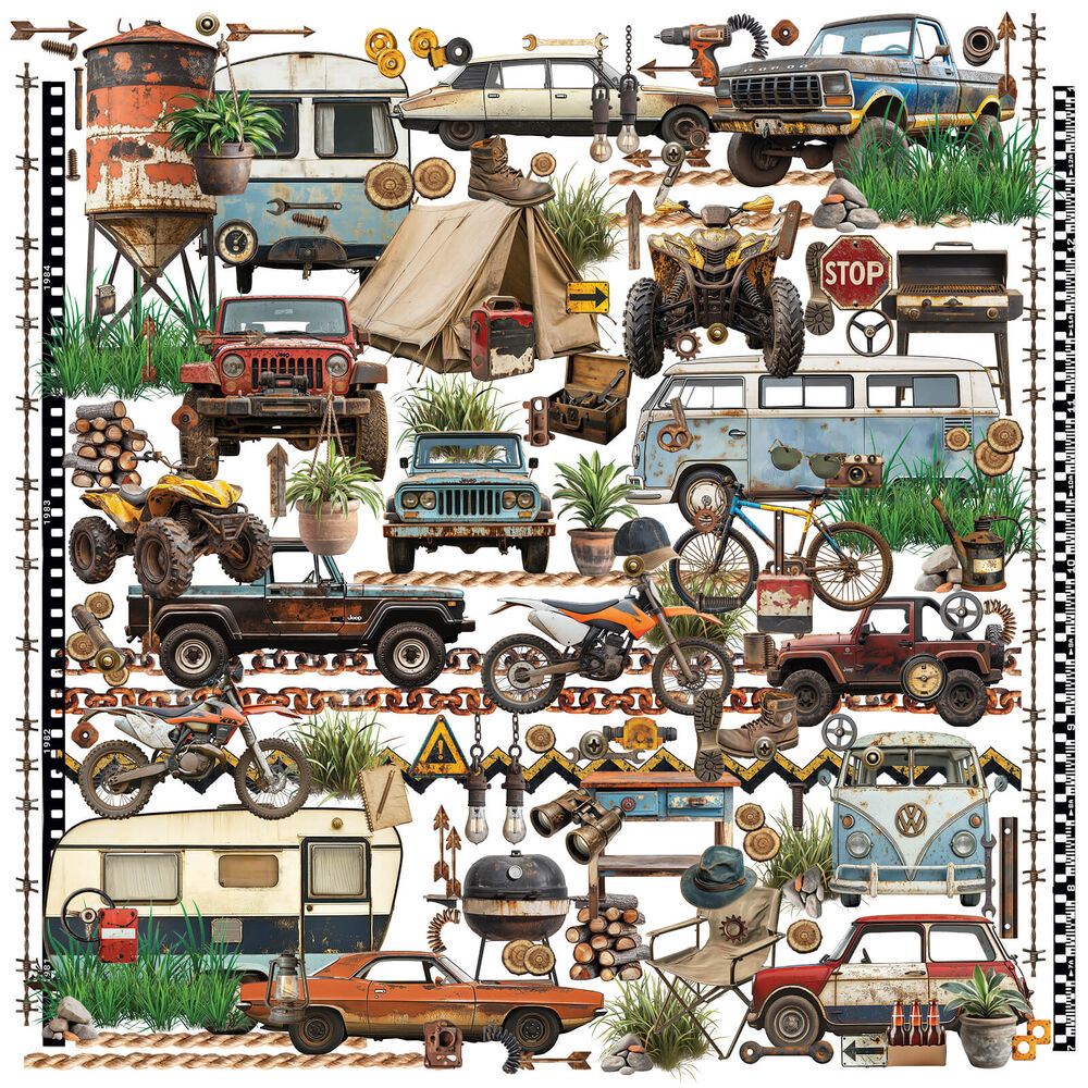 49 And Market Laser Cut Outs - Elements, Rust & Revs 2.0