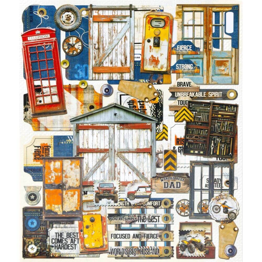 49 And Market Die-Cut Elements - Rust & Revs 2.0