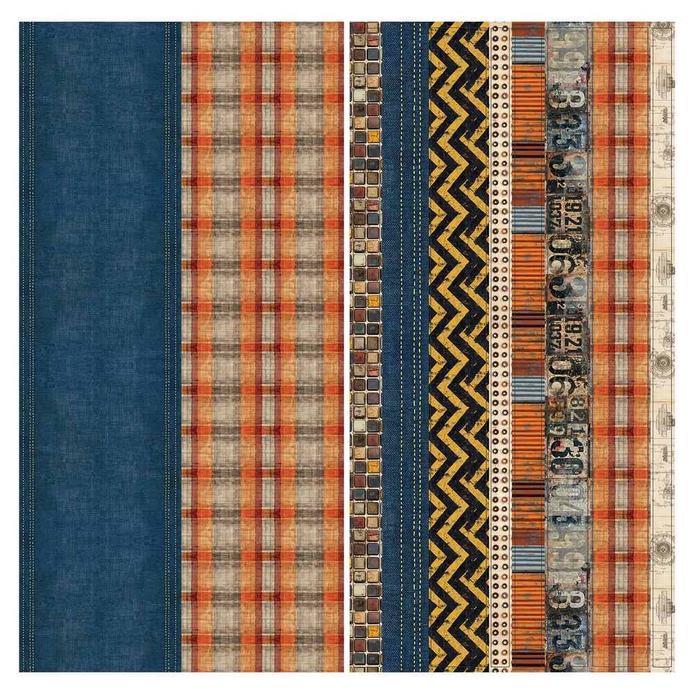 49 And Market Rust Fabric Tape Sheet Set - Rust & Revs 2.0