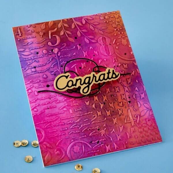 Spellbinders Etched Dies - Layered Congrats S1-182