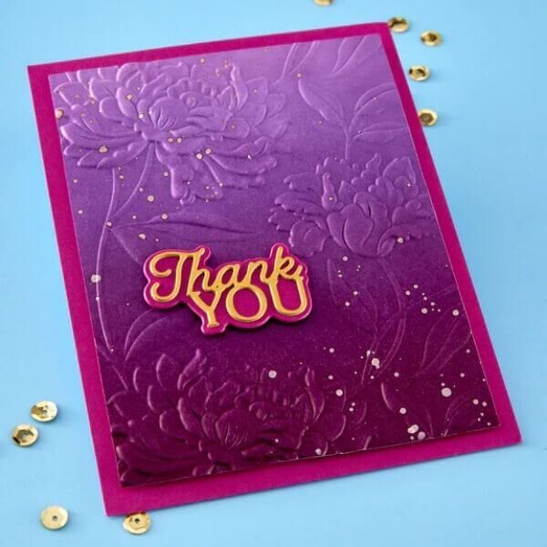 Spellbinders Etched Dies - Layered Thank You S1-185
