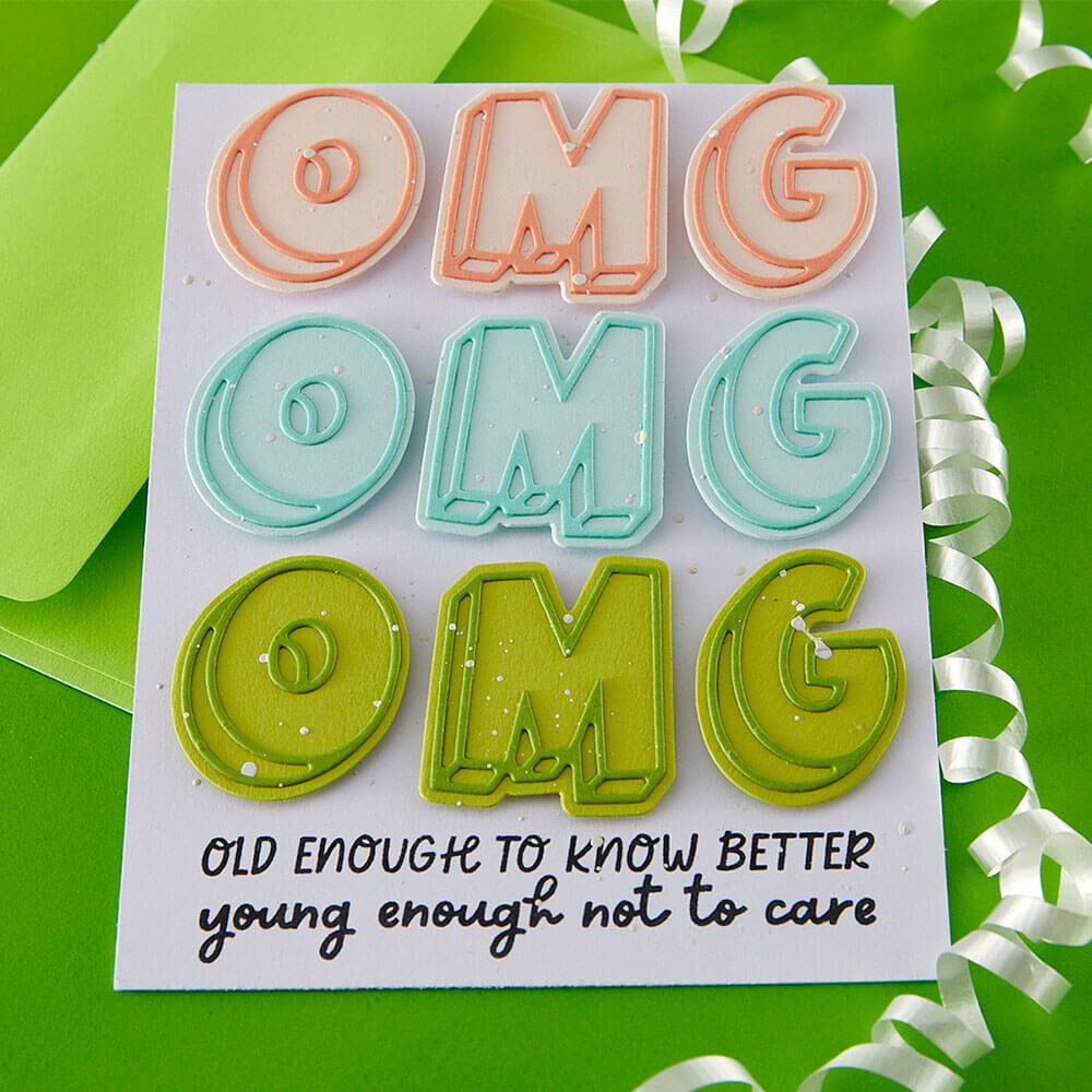 Spellbinders Etched Dies - OMG S2-451