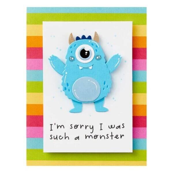 Spellbinders Etched Dies - Monster Birthday Collection - Dancin' Birthday Monster S3-495