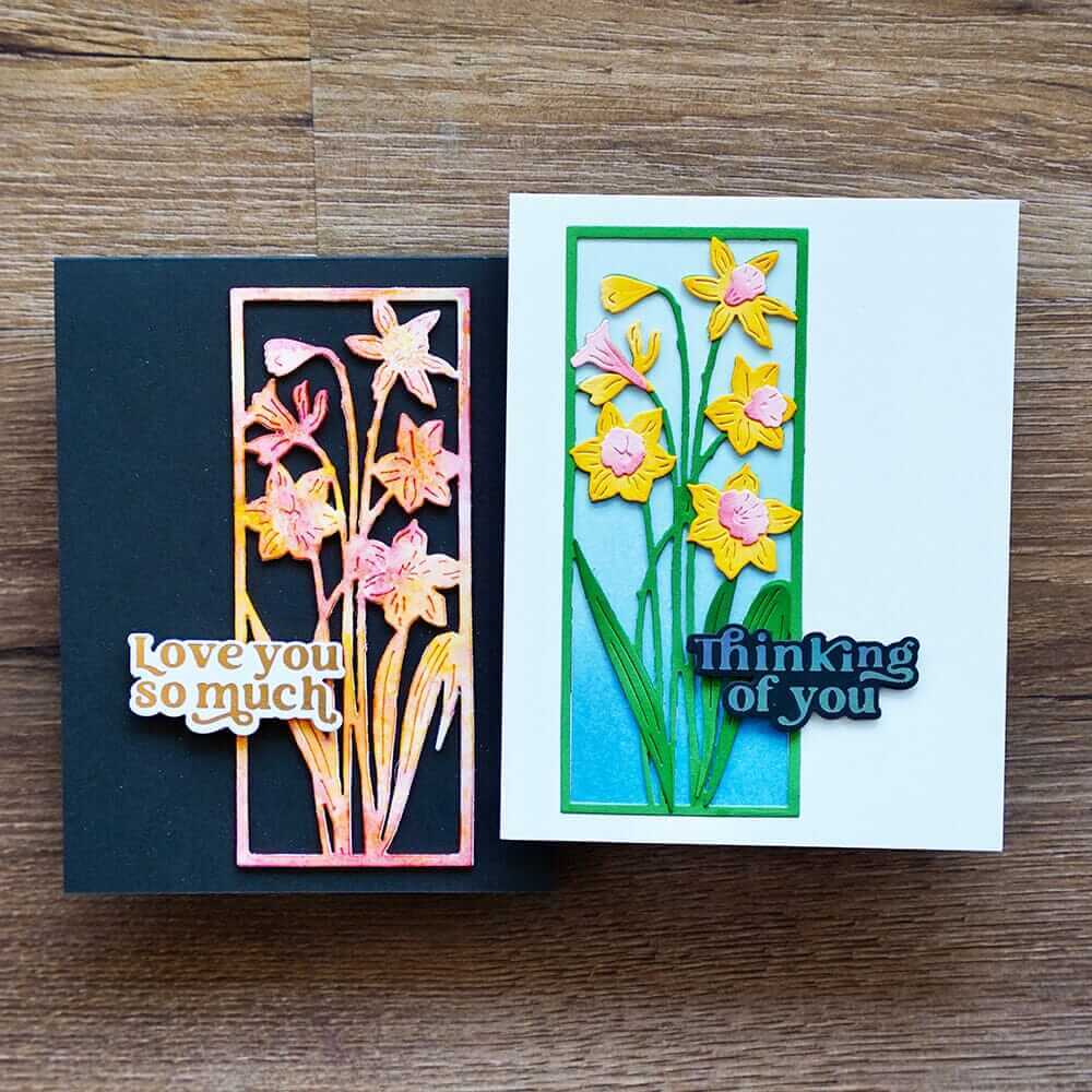 Spellbinders Etched Dies - Daffodil Frame (by Simon Hurley) S4-1284