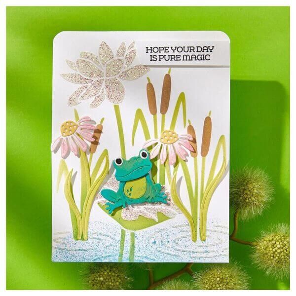 Spellbinders Etched Dies - Jump for Joy Collection - Frog Prince S4-1356