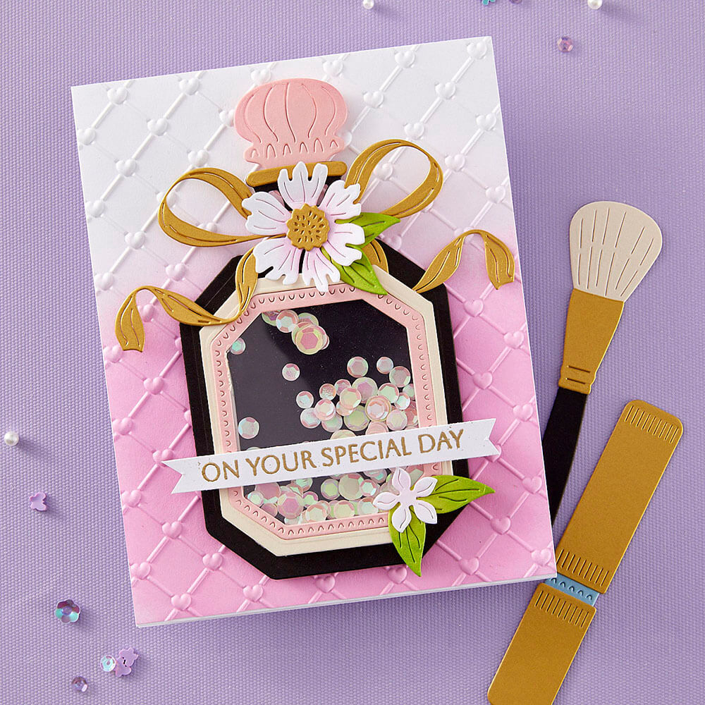 Spellbinders Etched Dies - Gorgeous You Collection - Gorgeous You Perfume Bottle
