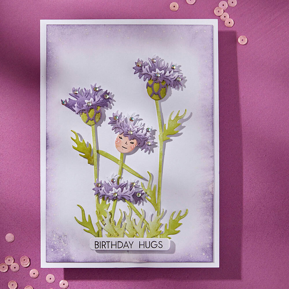 Spellbinders Etched Dies - Wildflowers Collection - Layered Wildflowers (by Lisa Horton) S4-1430