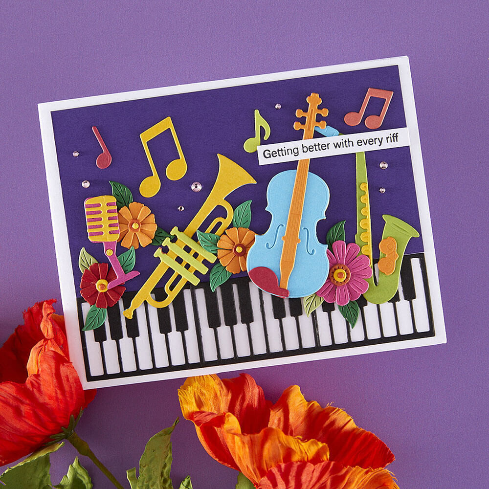 Spellbinders Dies - Bibi's Musical Notes Collection - Mini Musical Instruments (by Bibi Cameron) S4-1445