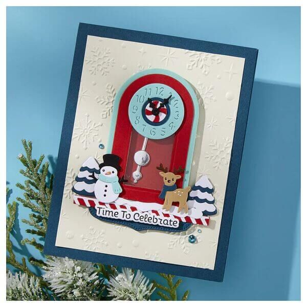 Spellbinders Etched Dies - Cuckoo Cottage Collection - Chiming Christmas S4-1464