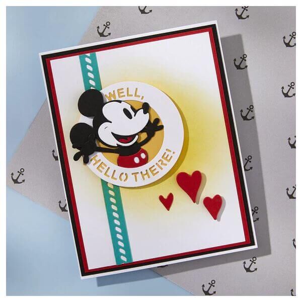 Spellbinders Etched Dies - Say Cheese Classic Mouse Collection - Frame & Sentiments S4-1470