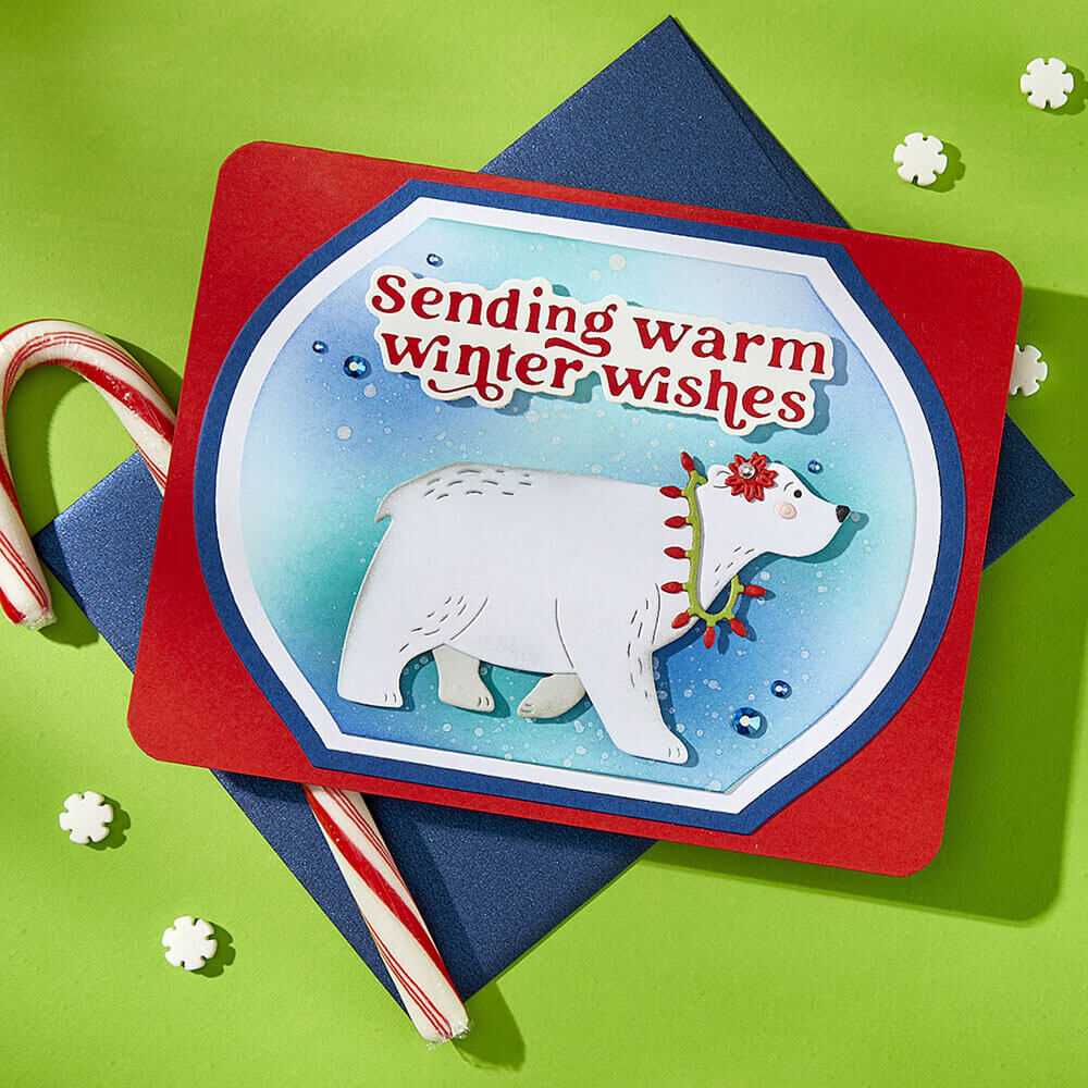 Spellbinders Dies - North Pole Friends Collection - Polar Bear Pals (by Simon Hurley) S4-1475