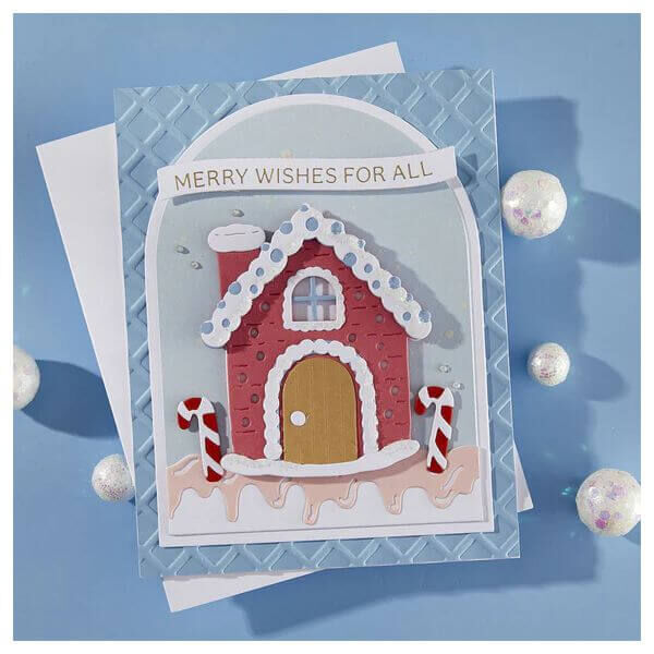 Spellbinders Etched Dies - Candy Christmas Collection - Gingerbread House (by Stamperia) S4-1492