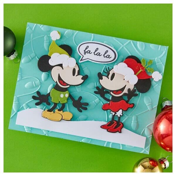 Spellbinders Etched Dies - Say Cheese Classic Mouse Christmas - Classic Mouse Christmas Embellishments S4-1496