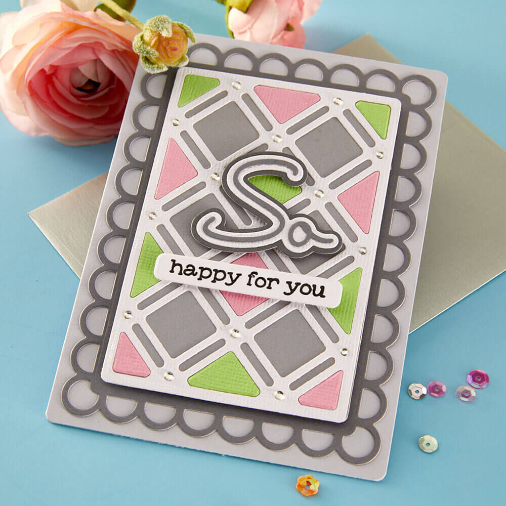 Spellbinders Etched Dies - Decorative Lattice (by Lisa Horton) S4-1510