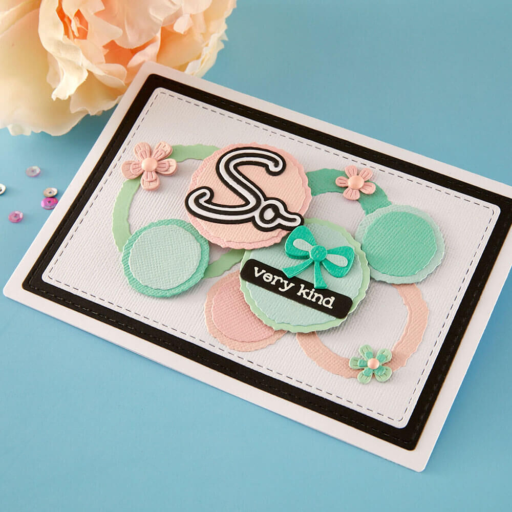 Spellbinders Etched Dies - Ripped Edge Circles (by Lisa Horton) S4-1511