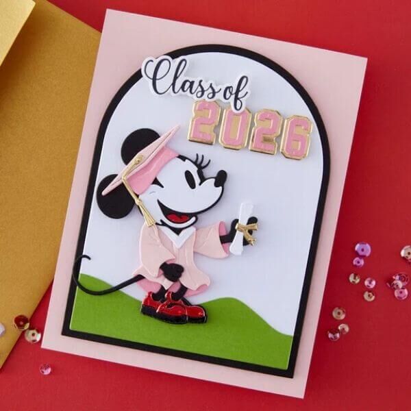Spellbinders Etched Dies - Classic Mouse Graduation S4-1533