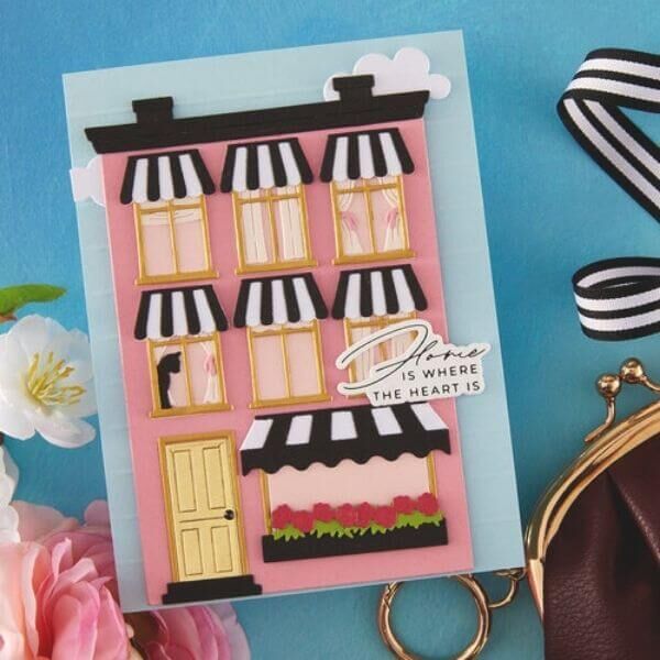 Spellbinders Etched Dies - Everyday Windows, Curtains and Flower Boxes (by Yana Smakula) S4-1537