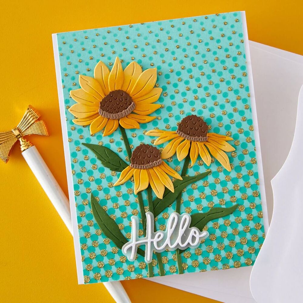 Spellbinders Etched Dies - Wild Coneflowers (by Simon Hurley) S4-1540