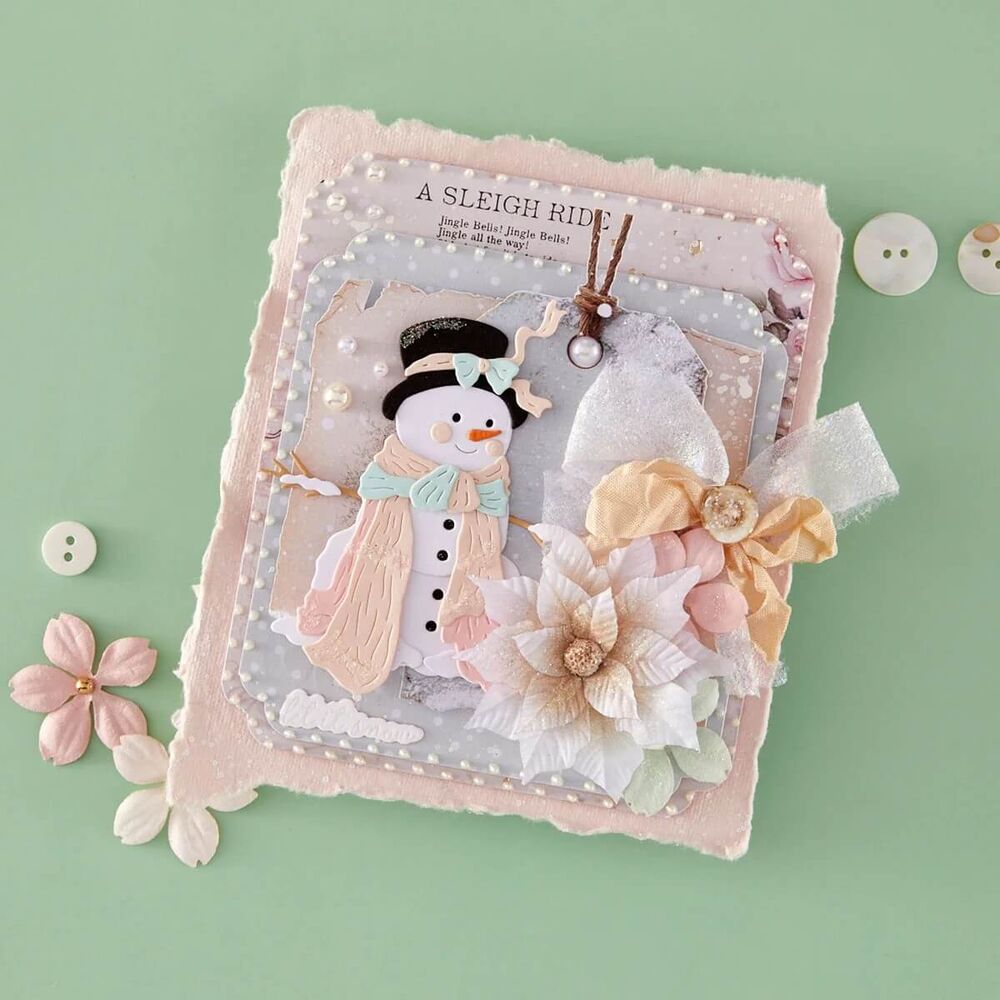 Spellbinders Etched Dies - Sweet Snowman (by Frank Garcia) S4-1563