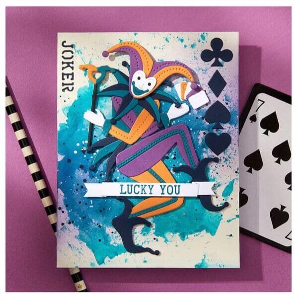 Spellbinders Etched Dies - Jack of All Trades Collection - Wild Joker (by Jaycee Gaspar) S5-686