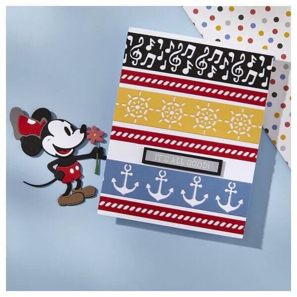 Spellbinders Etched Dies - Say Cheese Classic Mouse Collection - Classic Mouse Borders S5-704