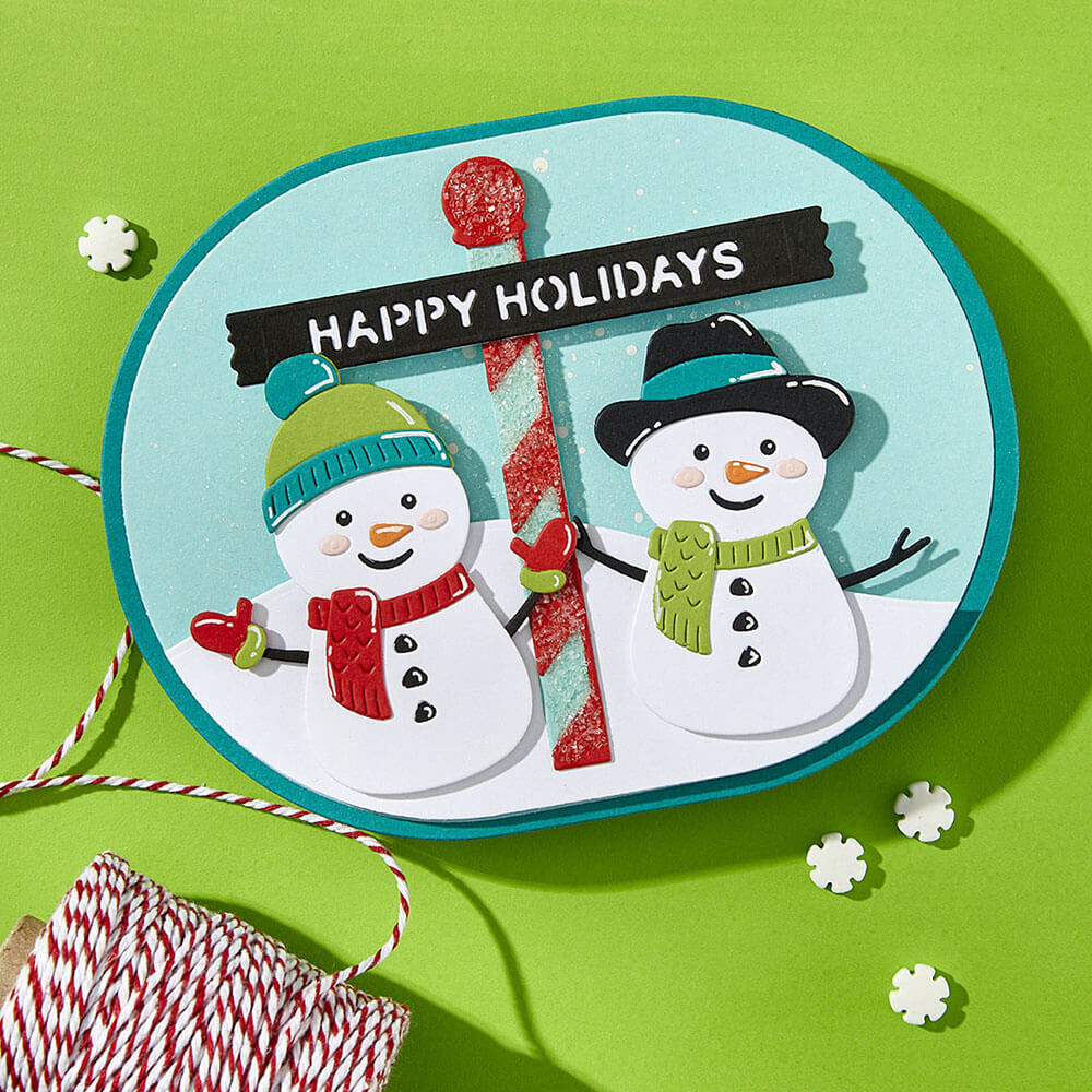 Spellbinders Dies - North Pole Friends Collection - North Pole Sentiments (by Simon Hurley) S5-707