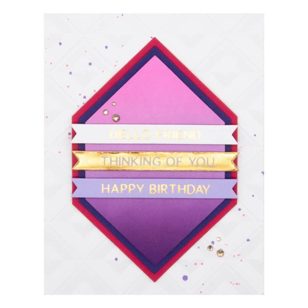Spellbinders Etched Dies - Essential Hexi-Gems S5588