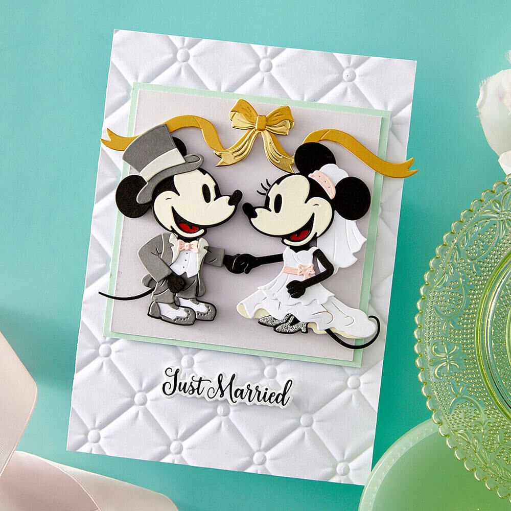 Spellbinders Etched Dies - Classic Mouse Wedding S6-270
