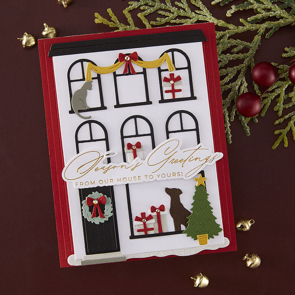 Spellbinders Etched Dies - City Holiday Collection - City Holiday (by Yana Smakula) S7-277