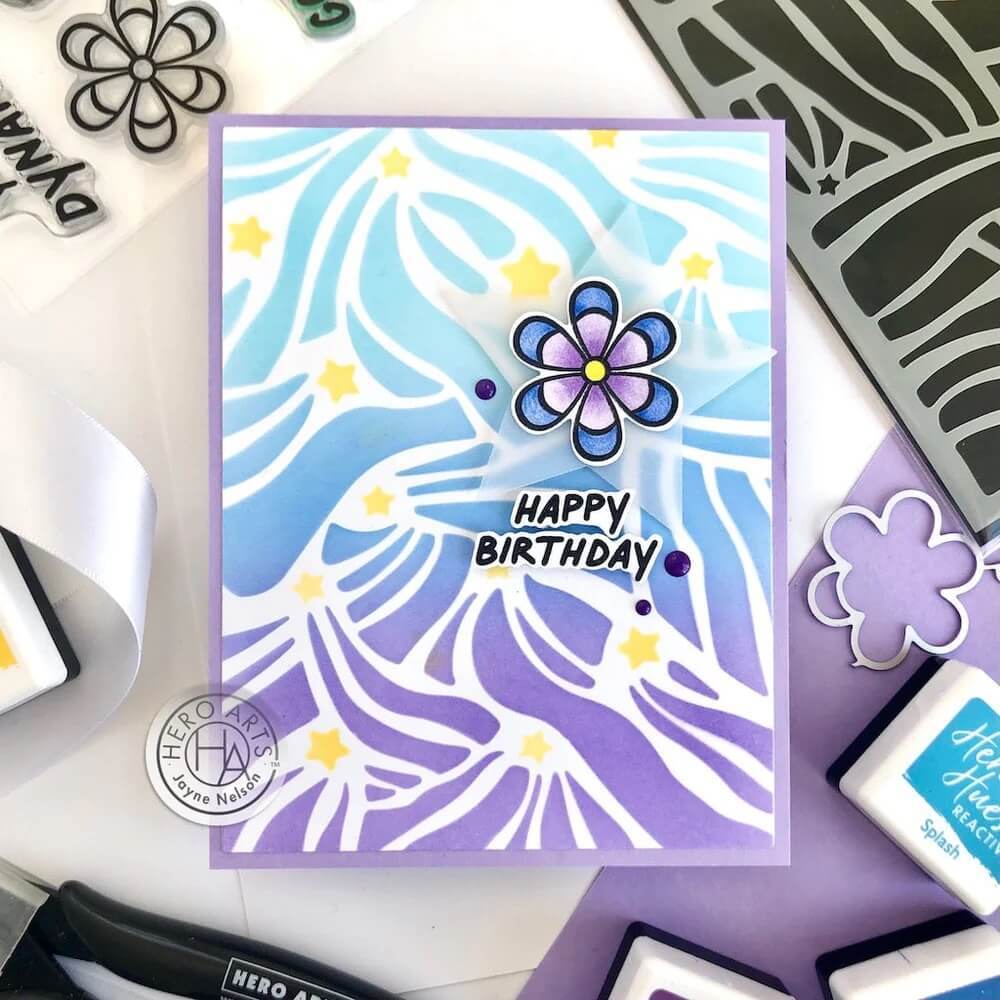 Hero Arts Stencil - Starlight Rays SA240
