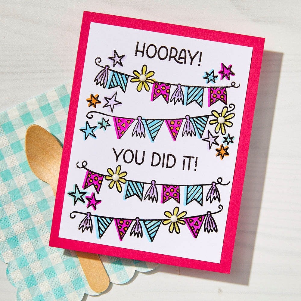 Hero Arts Stencil - Let's Celebrate Collection - Celebrate SA298