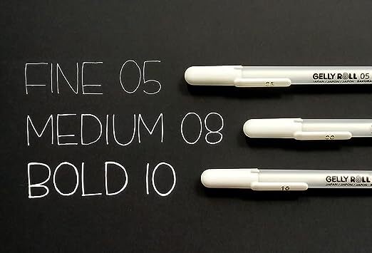 Sakura Gelly Roll Gel Pen - White Medium