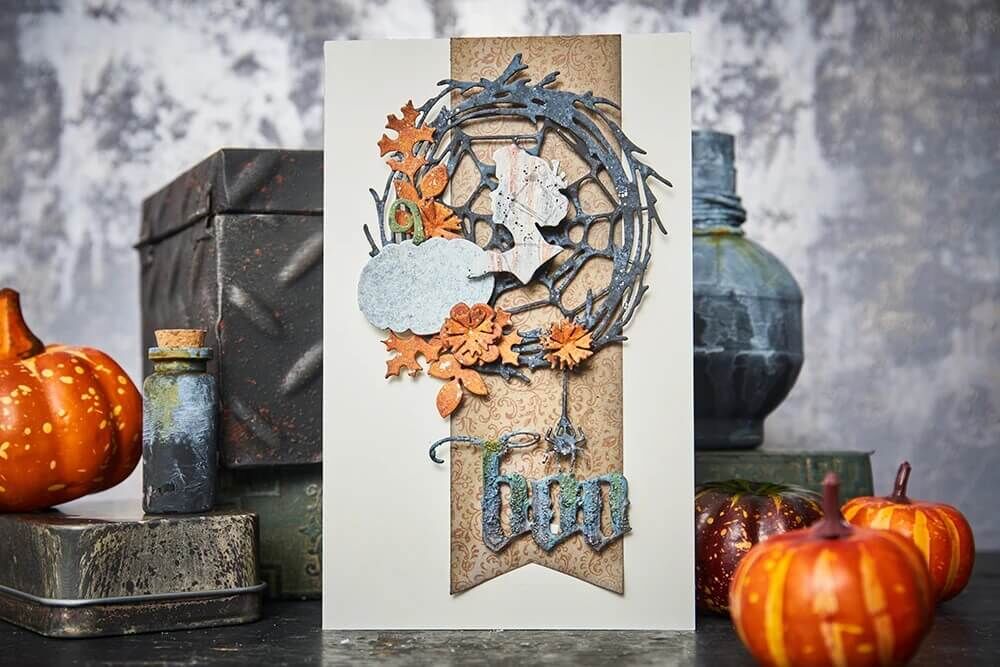 Tim Holtz Alterations Thinlits Die Set (14Pk) - Vault Foliage Wreath by Sizzix SAL666682