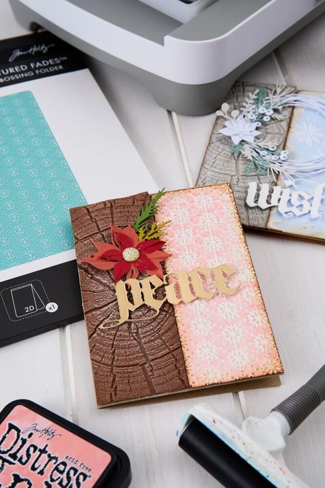 Tim Holtz Alterations 2D Texture Fades A5 Embossing Folder - Vault Snowflakes 3 (by Sizzix) SAL667251
